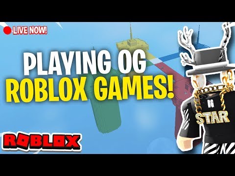 🔴 PLAYING OG ROBLOX GAMES! | Brickbattle, Flood escape, Natural Disaster! | Roblox Live 🔴