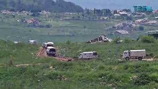Israeli Military Vehicles Seen Near Northern Border
