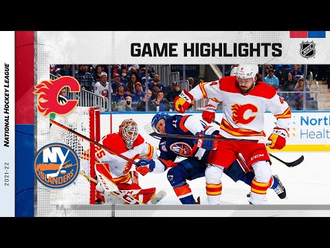 Flames @ Islanders 11/20/21 | NHL Highlights