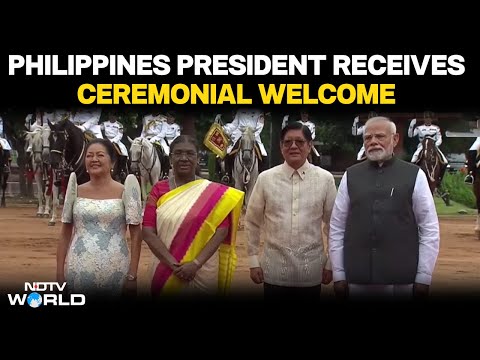 Marcos Jr LIVE | Philippines President Marcos Jr Receives Ceremonial Welcome At Rashtrapati Bhavan