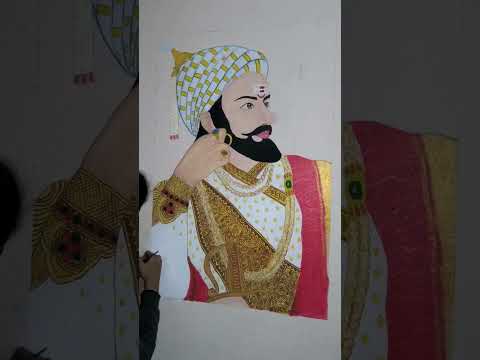 19 January 2024 Shivaji Maharaj photo video painting #short #shorts #viral #viral #song