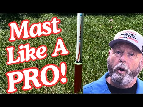 How to put an antenna mast up with no Guys!