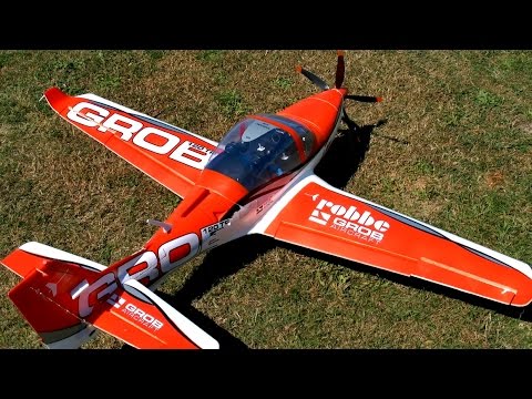 GROB G 120TP RC SCALE MODEL AIRCRAFT FLIGHT DEMONSTRATION AIRFIELD VEHLEFANZ *1080p50fpsHD* - UCH6AYUbtonG7OTskda1_slQ