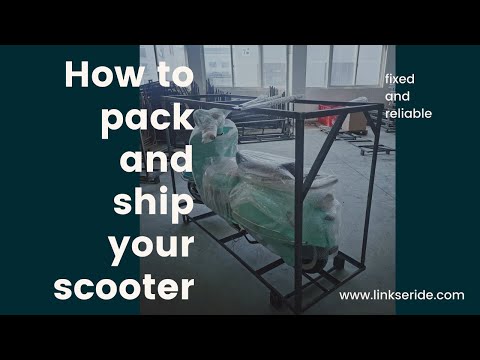how to pack and ship vespa style electric scooter Classic EV2000W