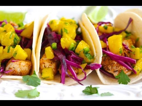 Taco Recipe: Fish Taco with Mango Salsa by CookingForBimbos.com - UC_WMyJMgMjKQod3FILMmw7g