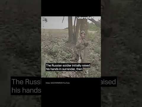 Russian Soldier Surrendered to Ukrainian FPV Drone With Munition #warinukraine #drone - UCX-xHRN9CnoXto5gcPskANA