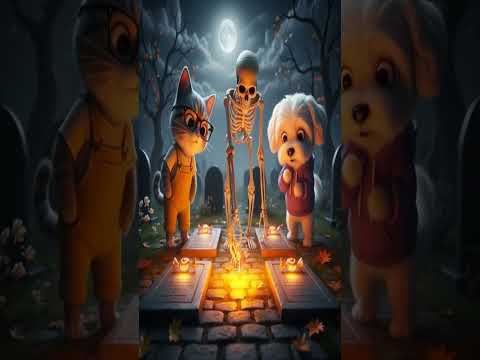 When a Skeleton Stole Their Candy #animation #halloween #halloweenshorts #skeleton