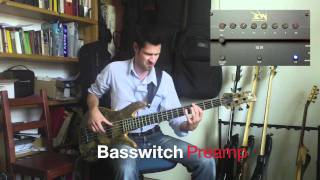 Basswitch IQ DI Sound Samples part 1 - bass preamp EQ A/B switch effect  loop pedal multi tool