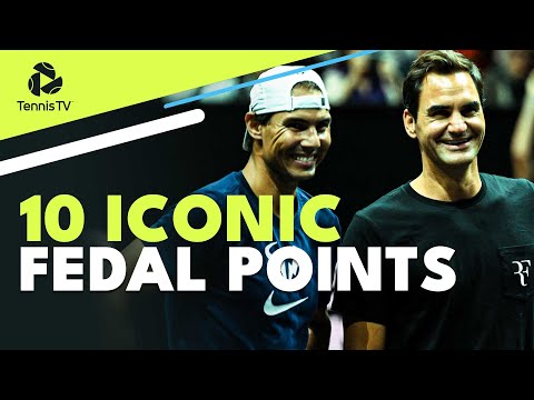 10 Iconic Federer vs Nadal Points 😍