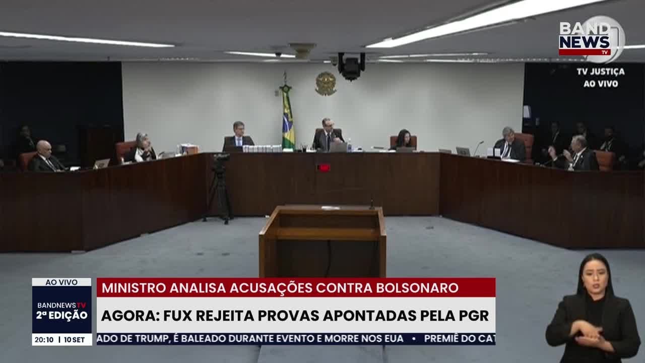 Dino se confunde com longo voto de Fux e ministro responde: “Ainda não acabei”