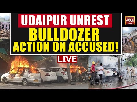 Student Stabbed In Udaipur LIVE: Bulldozer Action On Udaipur Stabbing Accused | India Today LIVE