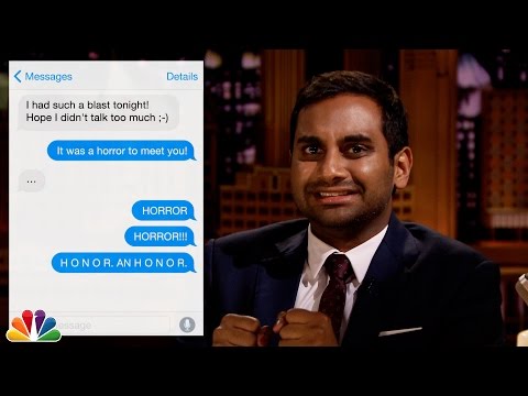 First Textual Experience with Aziz Ansari - UC8-Th83bH_thdKZDJCrn88g