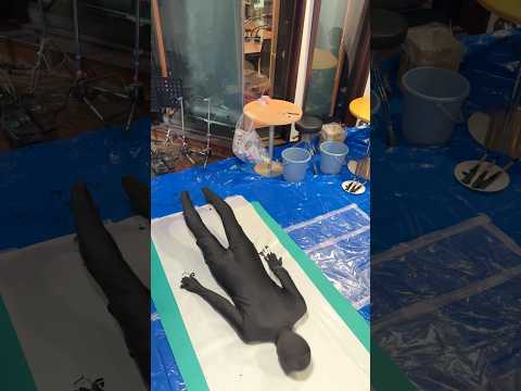 超学生が全身魚拓とるところ