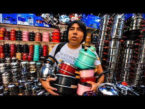 Así es el mercado de ollas más famoso del peru en jiron puno centro de lima