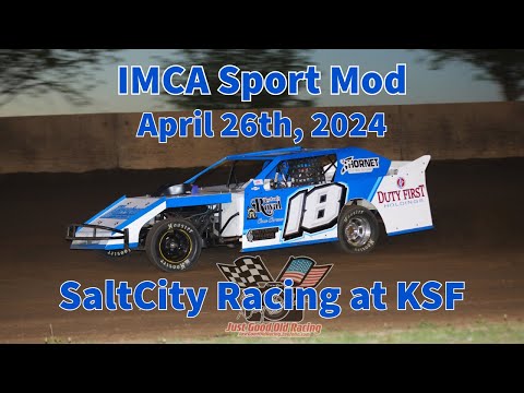 SaltCity Racing at KSF IMCA Sport Mod 04/26/24 #18 Kyle Wiens - dirt track racing video image