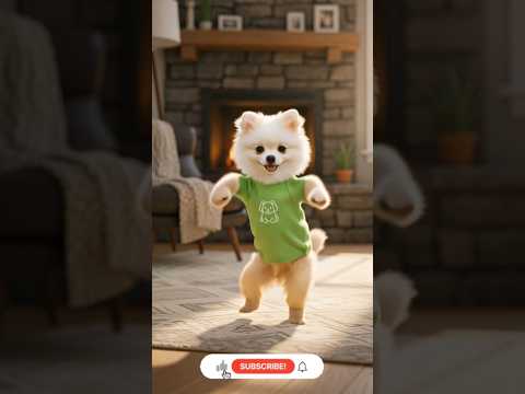 🤯 Dancing Samoyed Puppy Stole Our Hearts! 🔥 You'll Melt! #shorts