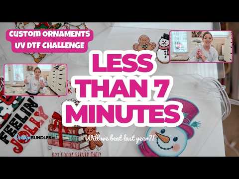 6 Custom Christmas Ornaments Using UV DTF | DTF Dollar Event Sneak Peek!