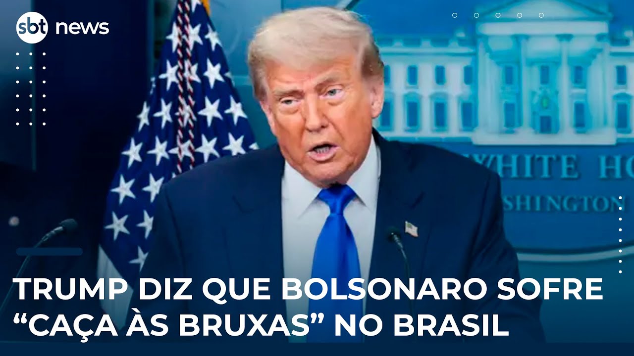 Trump diz que Bolsonaro sofre caça às bruxas no Brasil | SBT News
