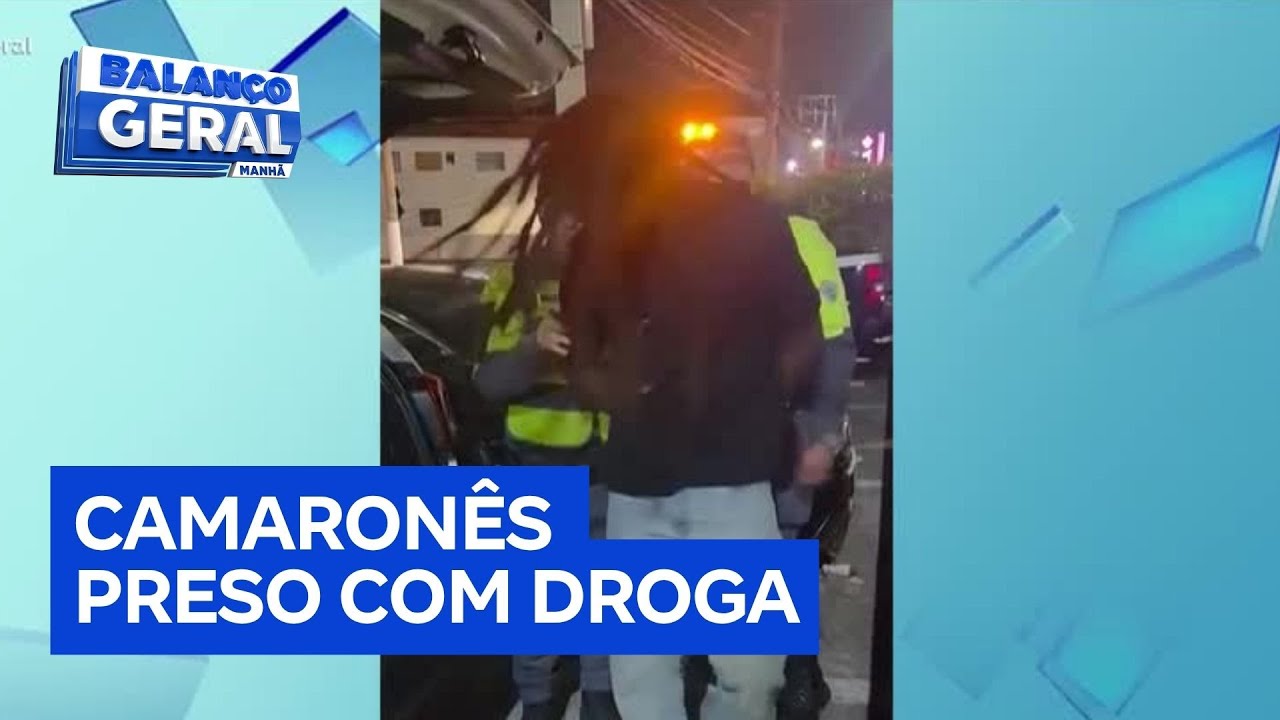 Camaronês vindo de Santa Catarina é preso com cápsulas de cocaína em São Paulo