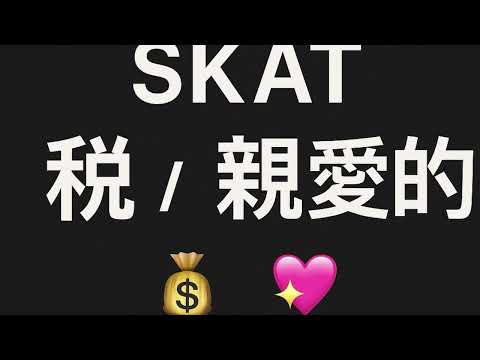 🇩🇰3分鐘學丹麥文 Ep9: Skat ！是「税」還是「親愛的」🤣