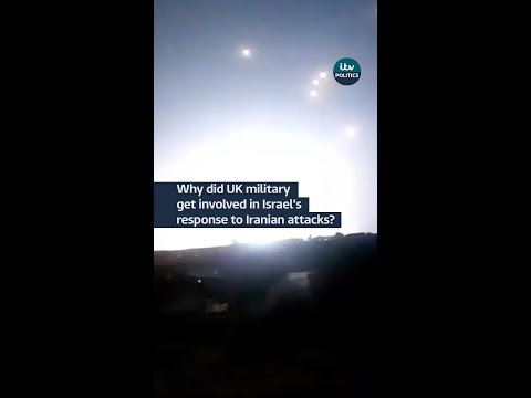 Why did UK military get involved in Israeli response to Iranian attacks?