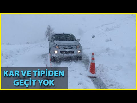 Muş-Kulp-Diyarbakır Yolu, Kar ve Tipi Nedeniyle Ulaşıma Kapatıldı