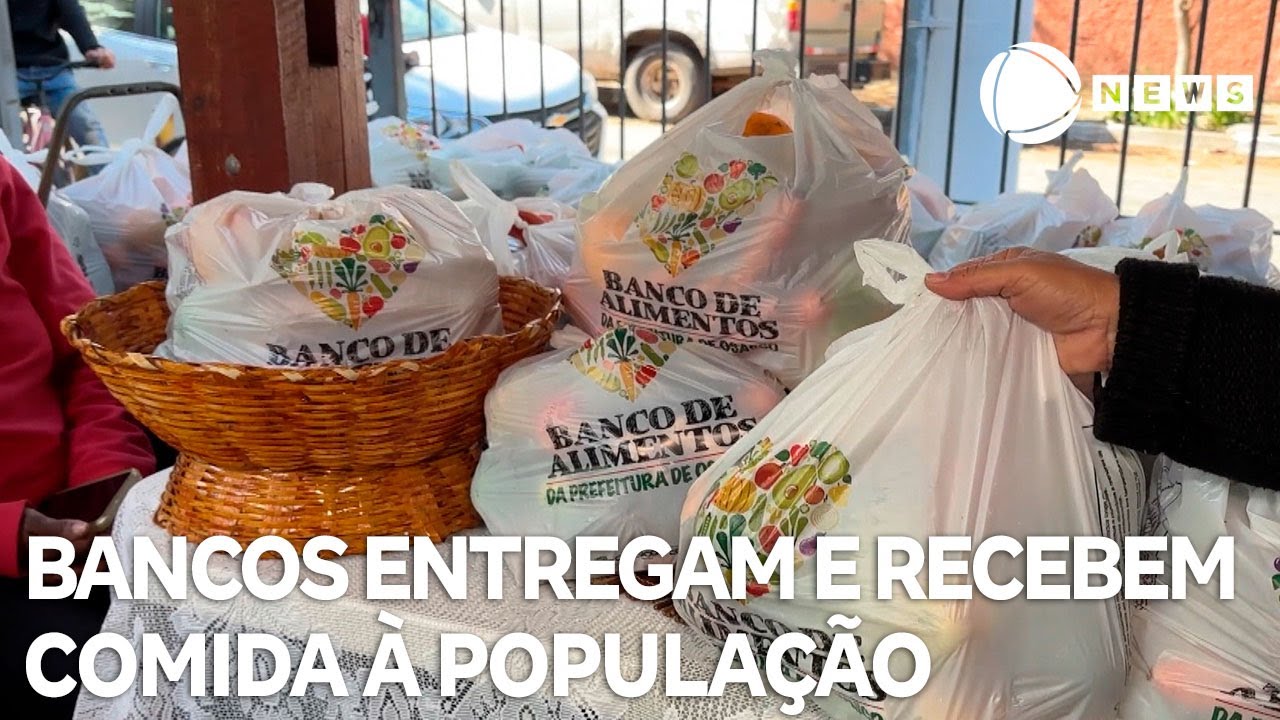 Brasil que alimenta: Banco de alimentos recebem e entregam comida à população
