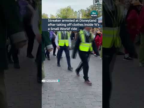 Streaker arrested at Disneyland after taking off clothes inside ‘It’s a Small World’ ride #disney