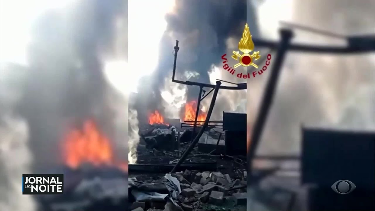Explosão em posto de combustível deixa feridos na Itália