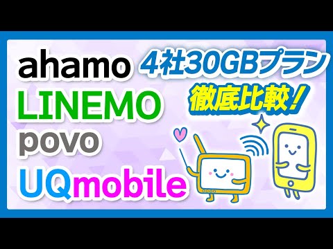 【2024年秋おすすめ】格安Sim 30GBプラン徹底比較