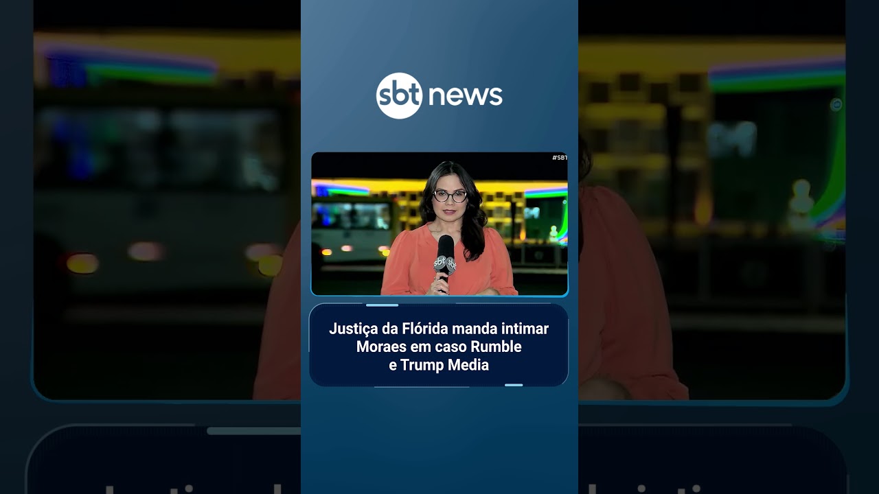 Alexandre de Moraes é intimado pela Justiça dos EUA em caso da Trump Media e Rumble | SBTBrasil