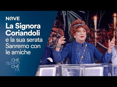 Che tempo che fa | La Signora Coriandoli e la sua serata di Sanremo con le amiche