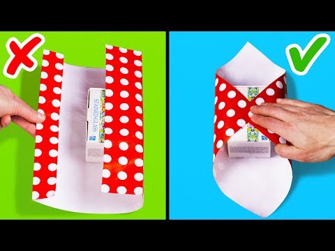 25 EASY GIFT WRAPPING IDEAS AND HACKS - UC295-Dw_tDNtZXFeAPAW6Aw