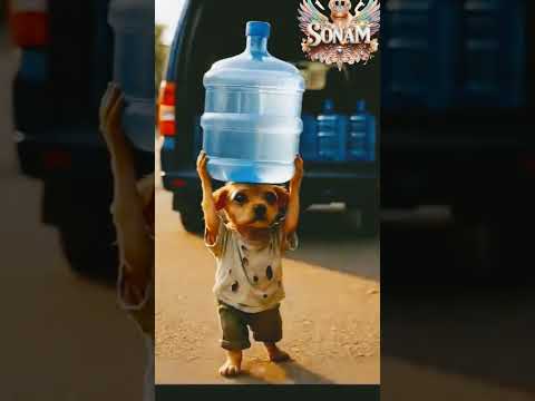 The poor puppy didn't have cash to buy food so, his rich friends makin #HeartTouching #AnimalLove