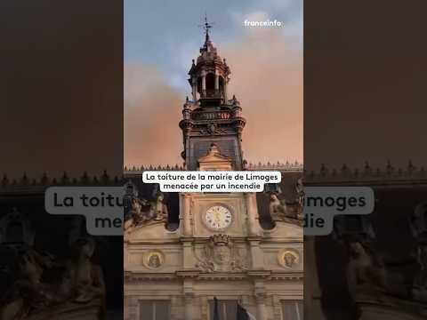 La toiture de la mairie de Limoges menacée