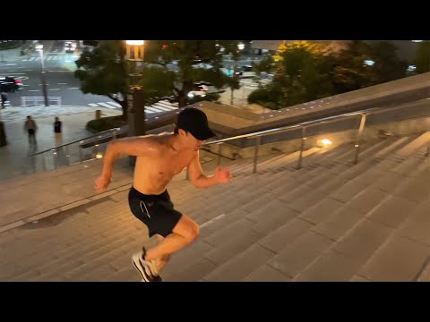 サウナに行く予定が途中で階段ダッシュ💨