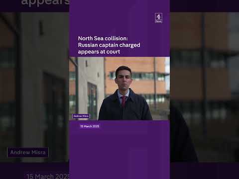 Captain in court over North Sea collision