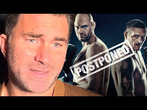 Eddie hearn reacts to fury vs usyk postponed after tyson suffers cut in sparring