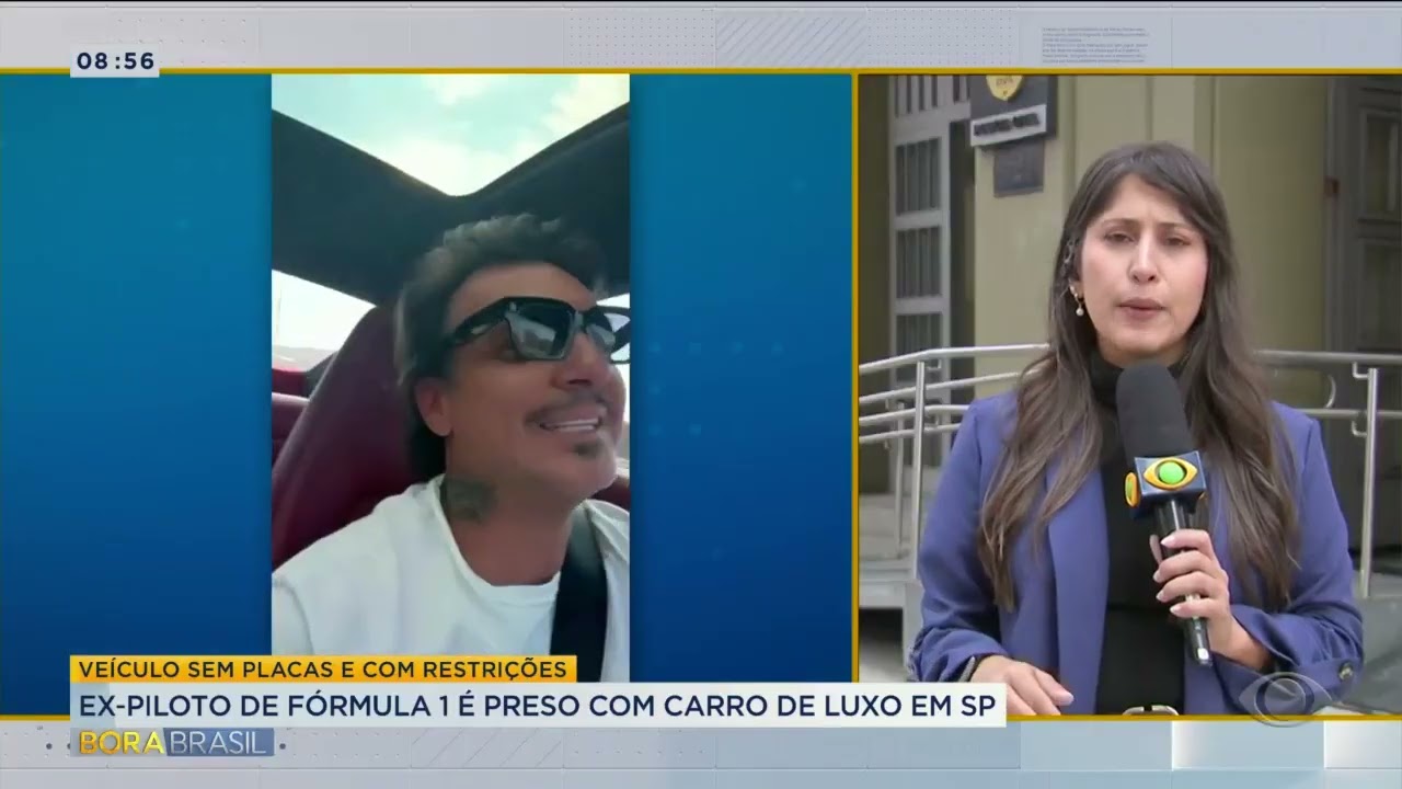 Ex piloto de Fórmula 1 é preso com carro de luxo em São Paulo