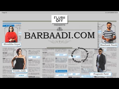 Barbaadi.com | FLUSH OFF | Ft. Utsav Sarkar, Ruchi Kadam, Shital Desai. poster