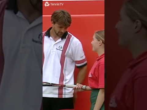 Goran Ivanisevic Gets Ball Girl to Play Tennis In Queen's Final! 🤣