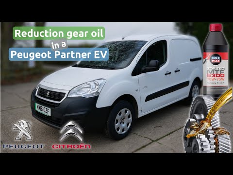 How to change the reduction gearbox oil change in a Peugeot Partner Electric 22kWh electric van