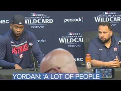 Yordan Alvarez: ‘A lot of people didn’t want the Astros in the playoffs’