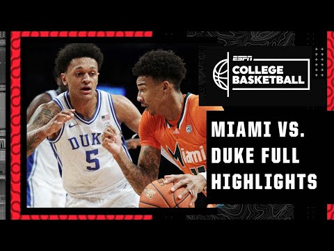 ACC Semifinal: Miami Hurricanes vs. Duke Blue Devils | Full Game Highlights video clip