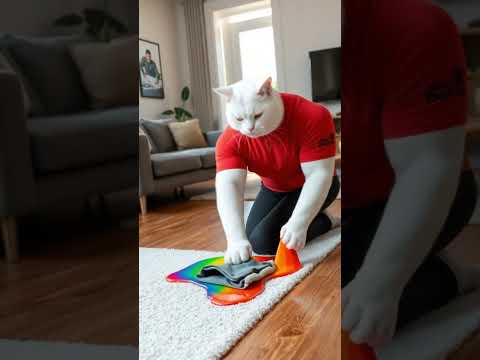 mama cat save her kitten#ytshorts #realstories #viralvideos #youtubeshorts #aicatstories #cat