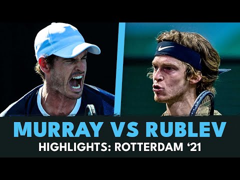 Andy Murray vs Andrey Rublev Extended Highlights | Rotterdam 2021