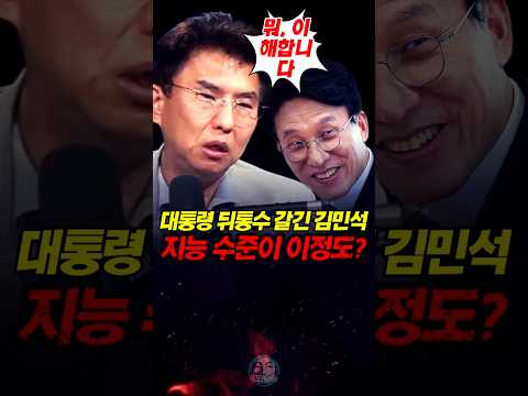대통령 배신한 김민석 처참한 지능수준