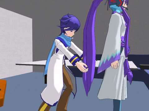 Gakupo and Kaito Hair Tug 1