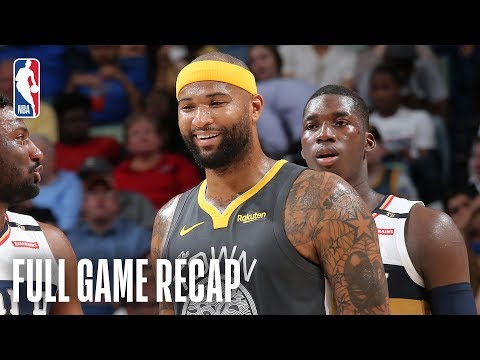 WARRIORS vs PELICANS | DeMarcus Cousins Leads Dubs With 21 ...
