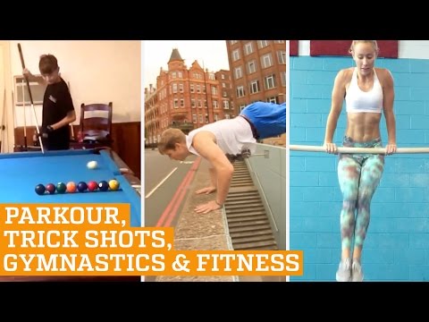 TOP FIVE: Parkour, Trick Shots & Bar Fitness | PEOPLE ARE AWESOME 2016 - UCIJ0lLcABPdYGp7pRMGccAQ